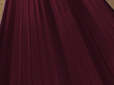 Окрашенный профнастил С21-1000, 0,5 мм, вишневый