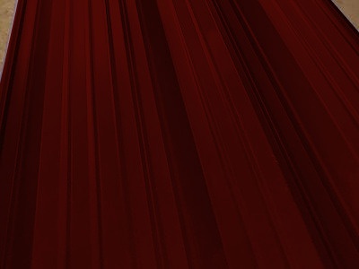 Окрашенный профнастил НС35-1000, 0,5 мм, коричнево-красный