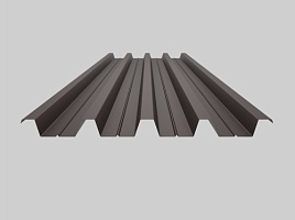 фото 1 - окрашенный профнастил н60-845, 0,4 мм, шоколадно-коричневый