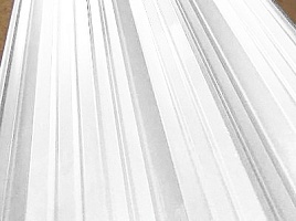 Окрашенный профнастил НС35-1000, 0,7 мм, белый